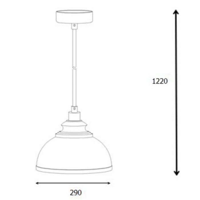 Blauwe hanglamp Isla, modern