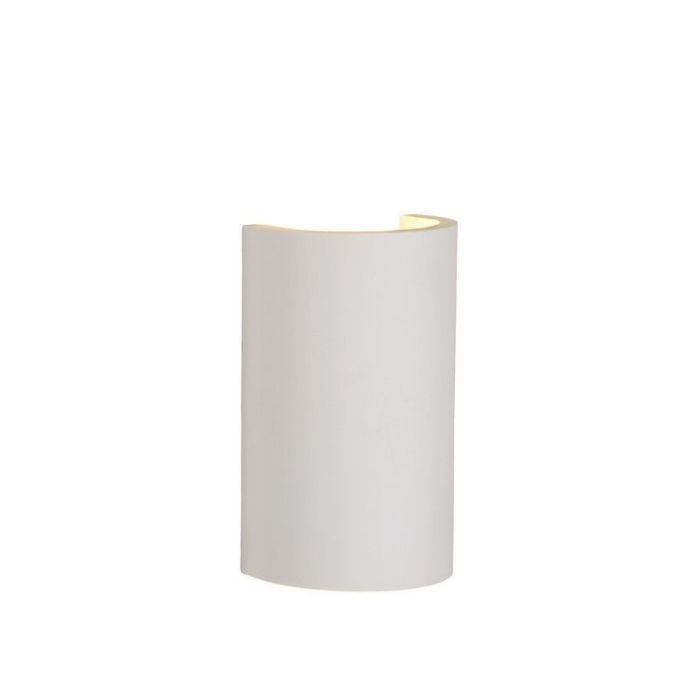 Strakke wandlamp Gipsy, halfrond