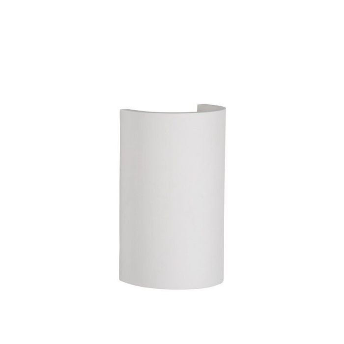 Strakke wandlamp Gipsy, halfrond