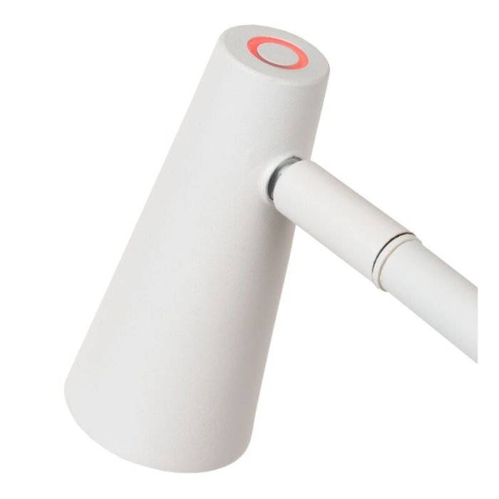 Witte oplaadbare tafellamp modern, Stirling, 3W, 2700K LED, met touchdimmer