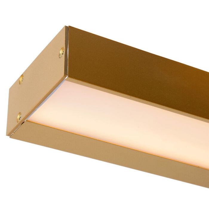 Messing badkamer wandlamp modern, Alexa, 8W, 3000K LED, IP44