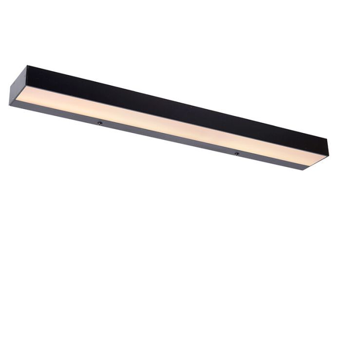 Zwarte badkamer wandlamp modern, Alexa, 8W, 3000K LED, IP44