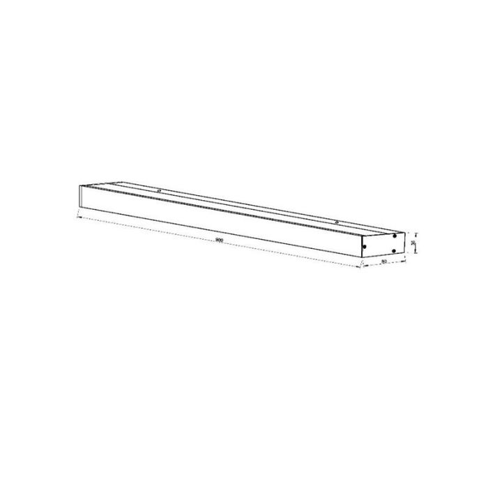 Messing badkamer wandlamp modern, Alexa, 13W, 3000K LED, IP44