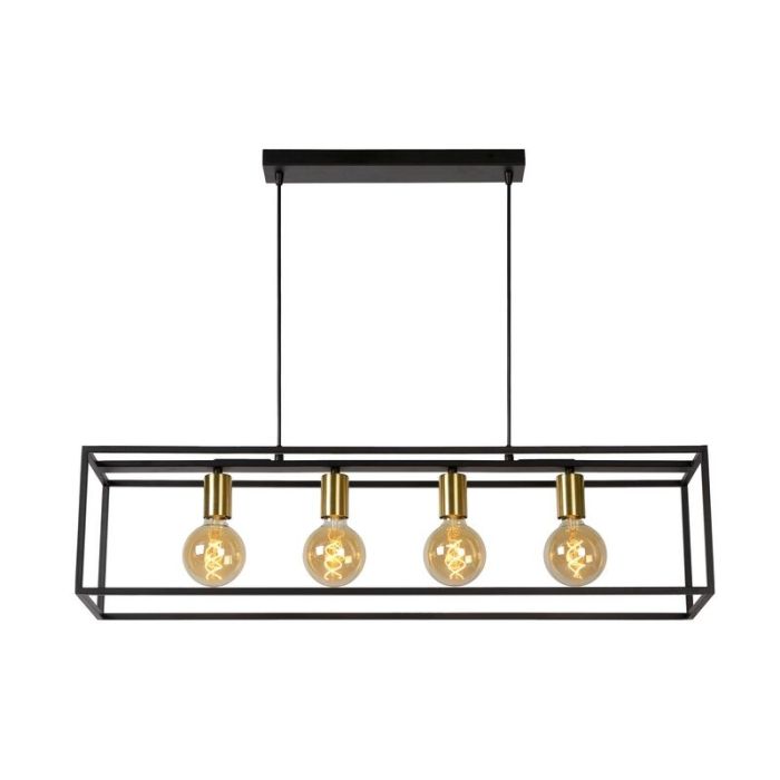 Zwarte hanglamp Ruben, metaal