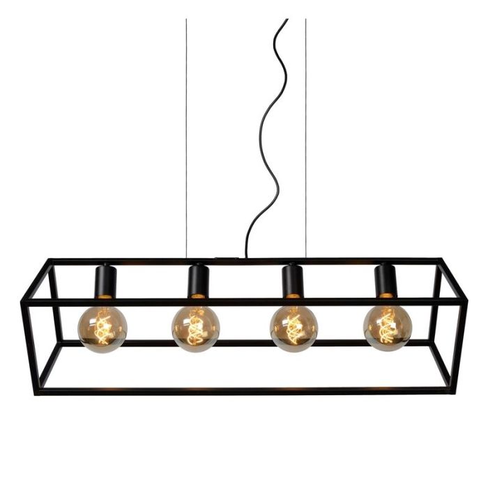 Zwarte hanglamp Fabian, metaal