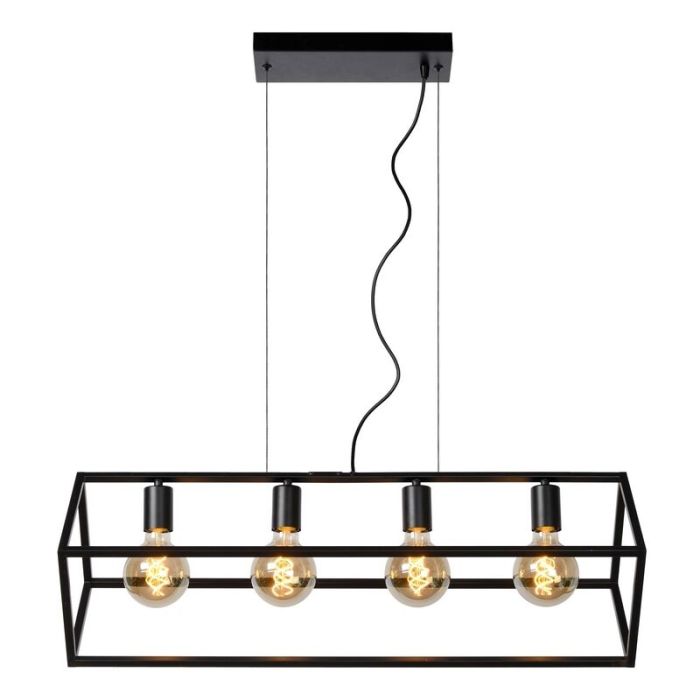 Zwarte hanglamp Fabian, metaal