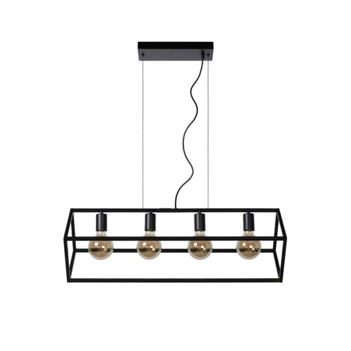 Zwarte hanglamp Fabian, metaal