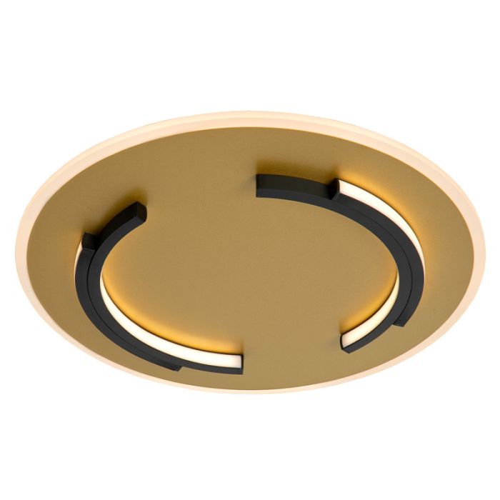 Gouden plafonnière modern, Andreas, 30W, 2700K LED