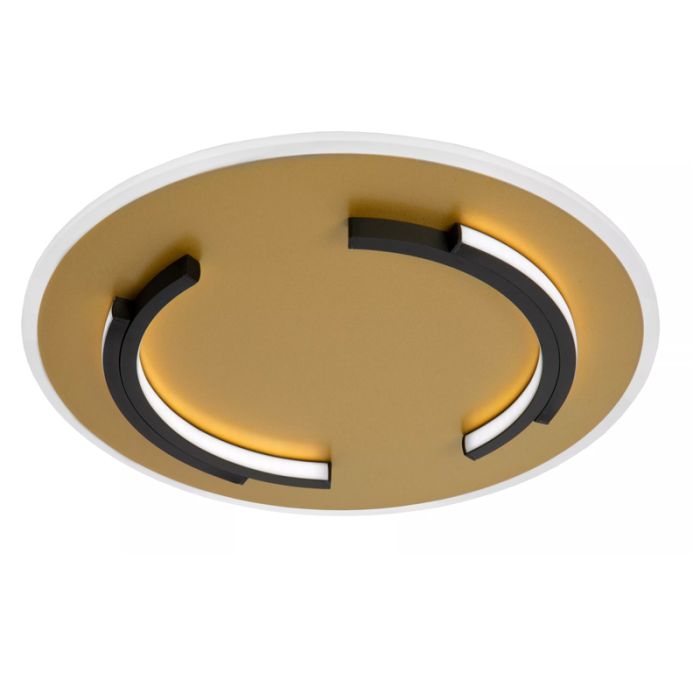Gouden plafonnière modern, Andreas, 30W, 2700K LED