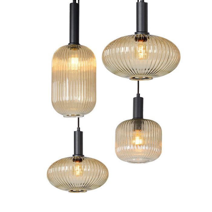 Retro hanglamp, Maloto, glas
