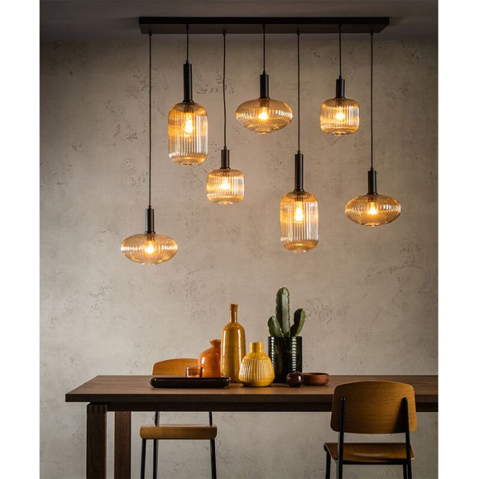 Retro hanglamp, Maloto, glas