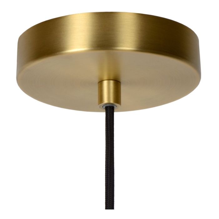 Amberkleurige hanglamp Maloto, glas