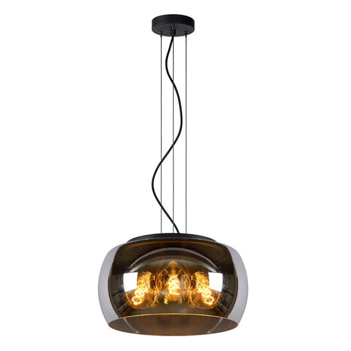 Grijze hanglamp modern, Olivia