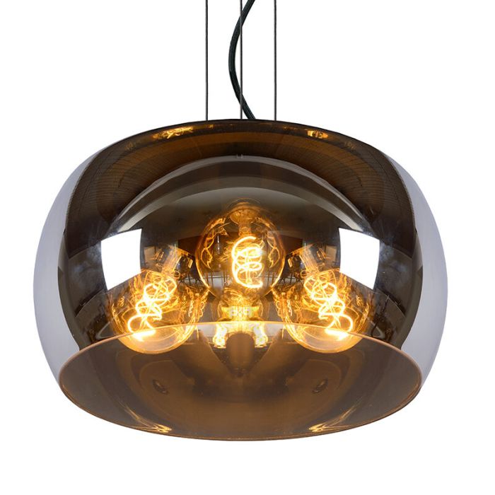 Grijze hanglamp modern, Olivia