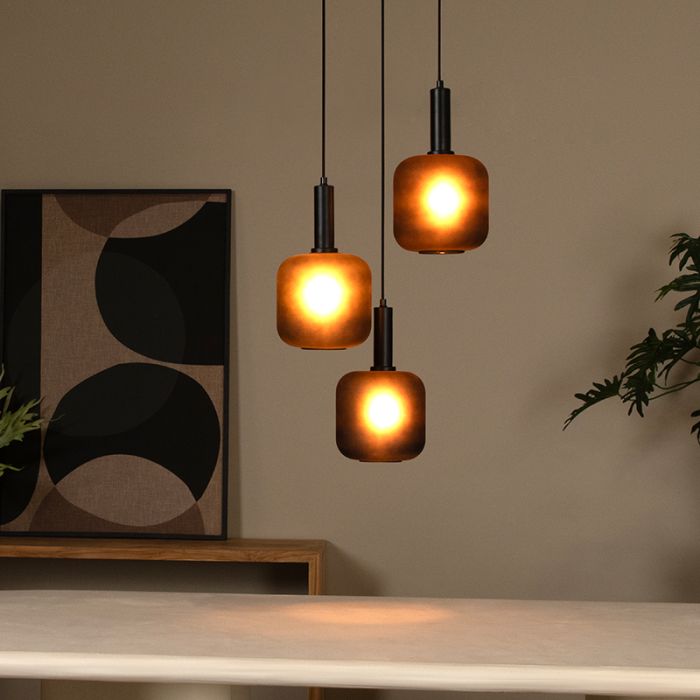 Zwarte hanglamp modern, Eloise