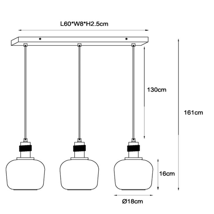 Amberkleurige hanglamp retro, Ilona