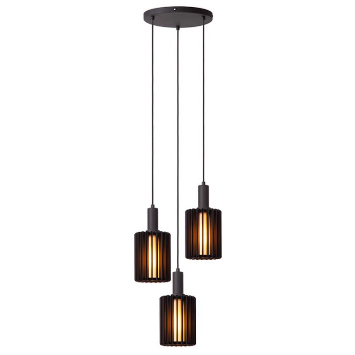 Zwarte hanglamp modern, Lambres