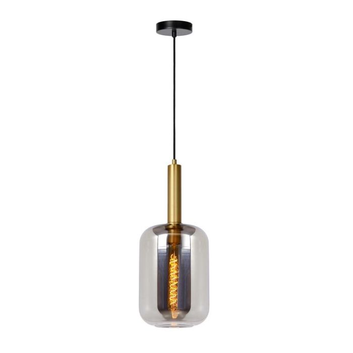 Grijze hanglamp Joanet, glas
