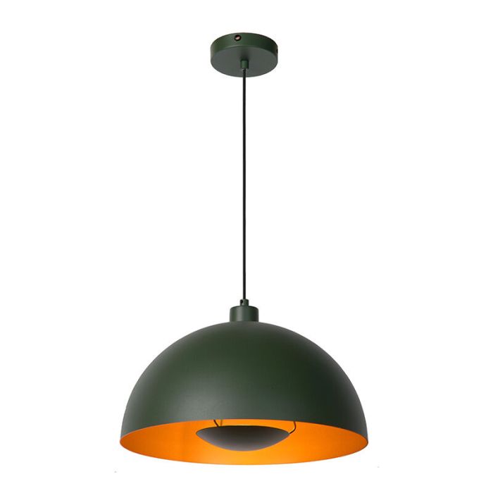 Groene moderne hanglamp, Siemon, metaal