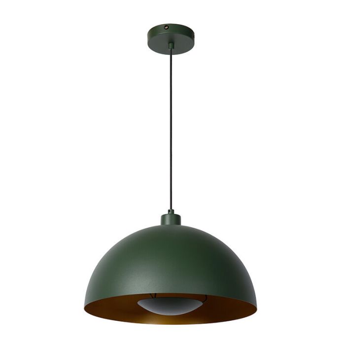 Groene moderne hanglamp, Siemon, metaal