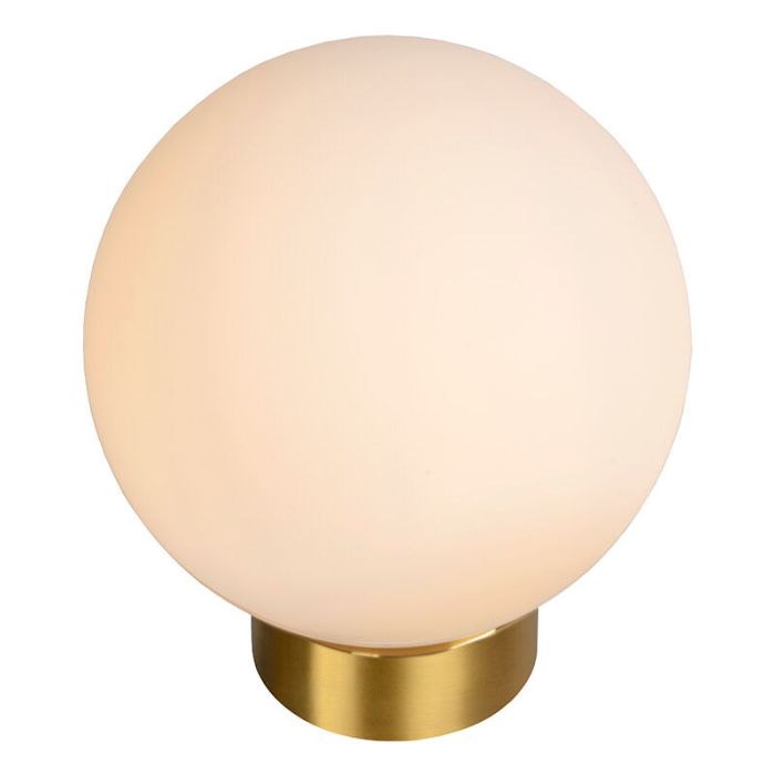 Witte tafellamp modern, Jorit, met schakelaar