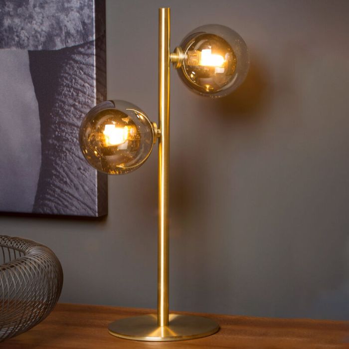 Retro tafellamp Tycho, Goud