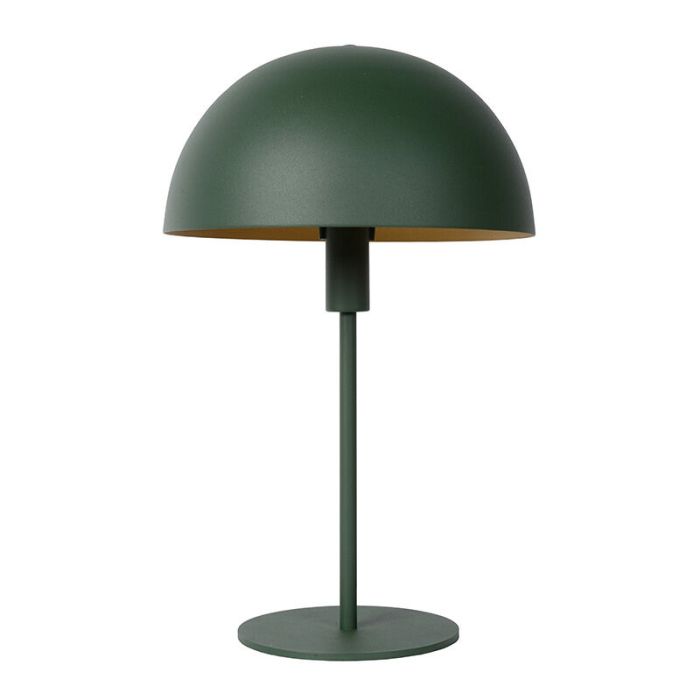 Groene moderne tafellamp, Siemon, metaal
