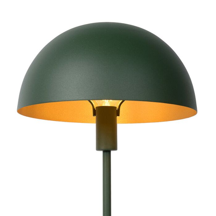 Groene moderne tafellamp, Siemon, metaal