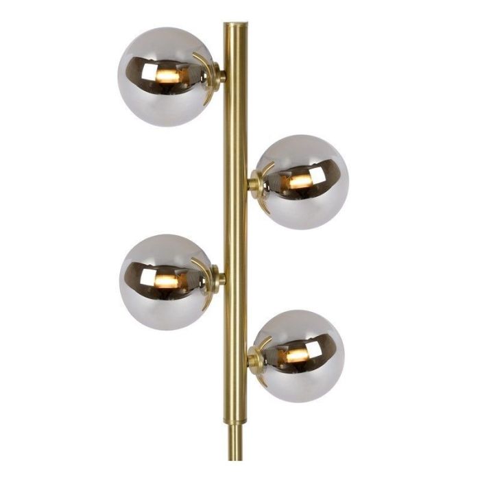 Retro vloerlamp Tycho, goud