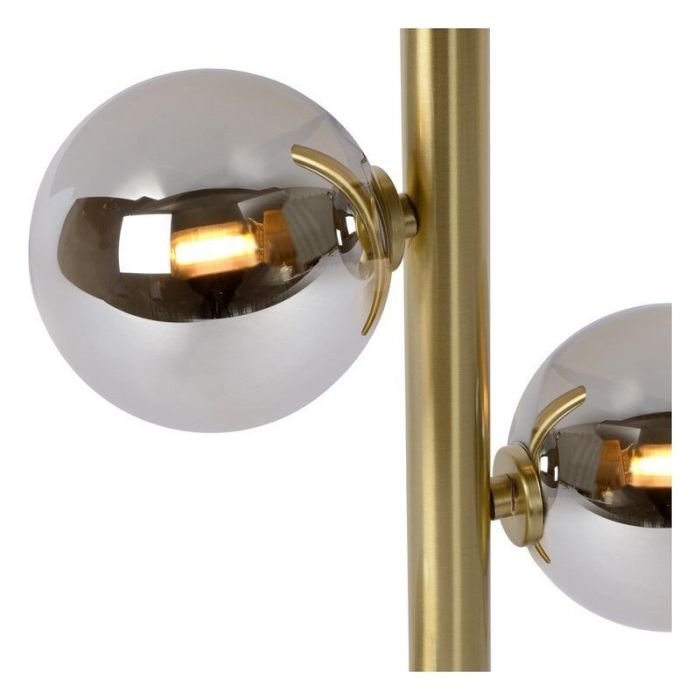 Retro vloerlamp Tycho, goud