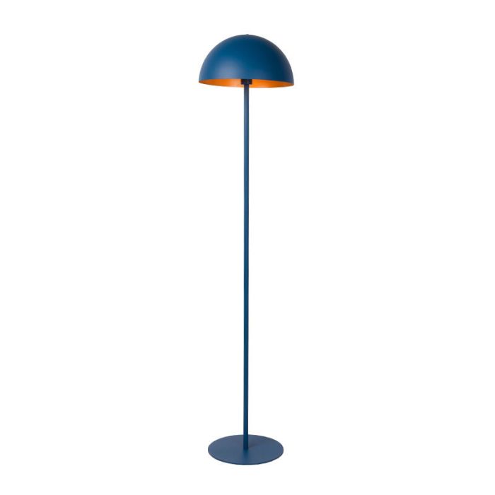 Blauwe moderne vloerlamp, Siemon, metaal