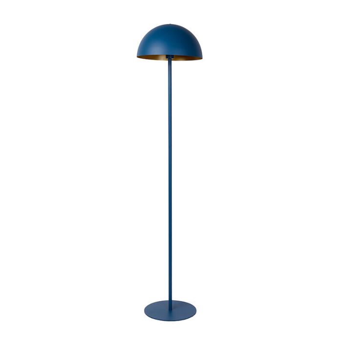 Blauwe moderne vloerlamp, Siemon, metaal