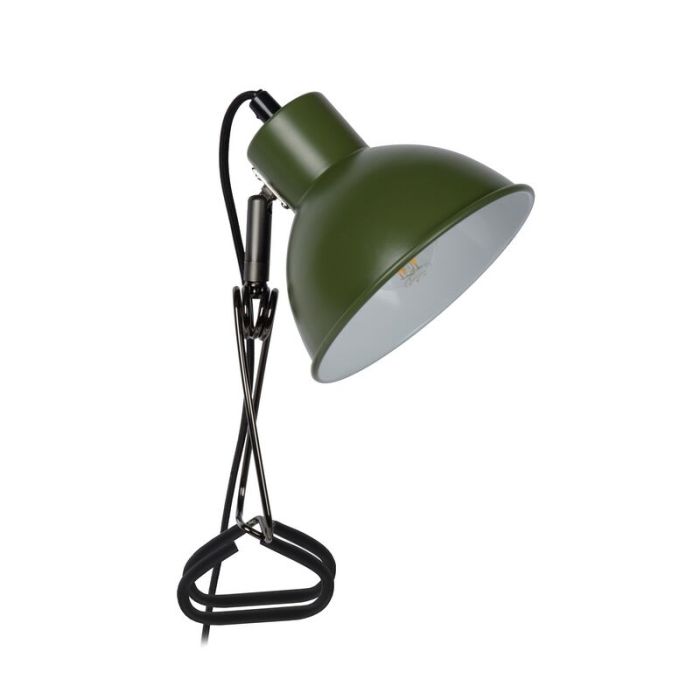 Groene klemlamp Moys, staal