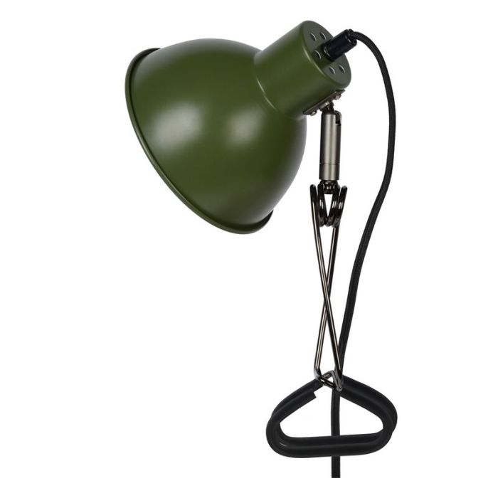 Groene klemlamp Moys, staal