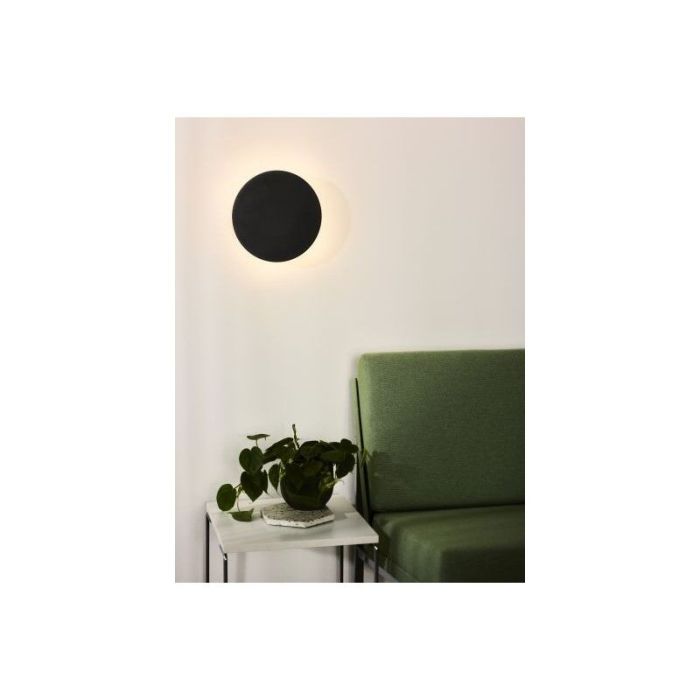 Zwarte wandlamp modern, Eklyps led, 8W, 3000K LED