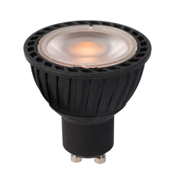 Lucide 3 staps dimbare LED lamp GU10, Jordan, zwart, 5W, 2200K
