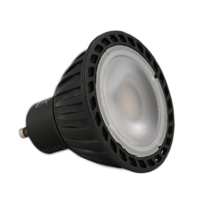 Lucide 3 staps dimbare LED lamp GU10, Jordan, zwart, 5W, 2200K
