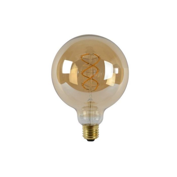 Dimbare E27 LED filament G125 bollamp Extra groot, Extra warm wit, 5 Watt