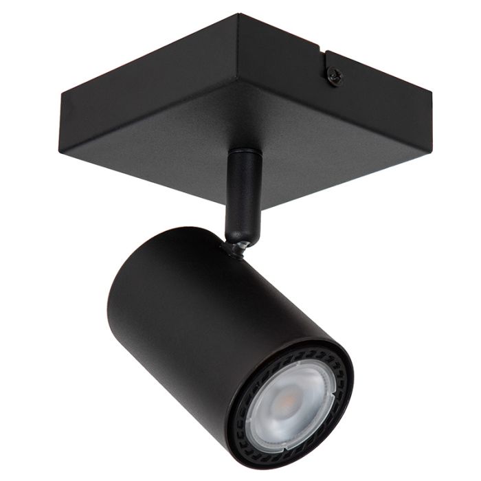Zwarte wandlamp modern, Amigo