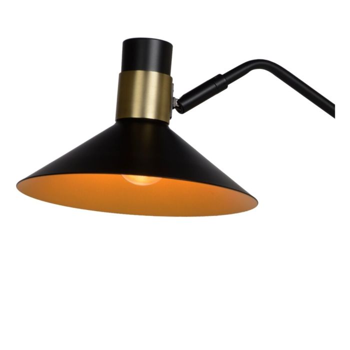 Zwarte vloerlamp Pepijn, staal