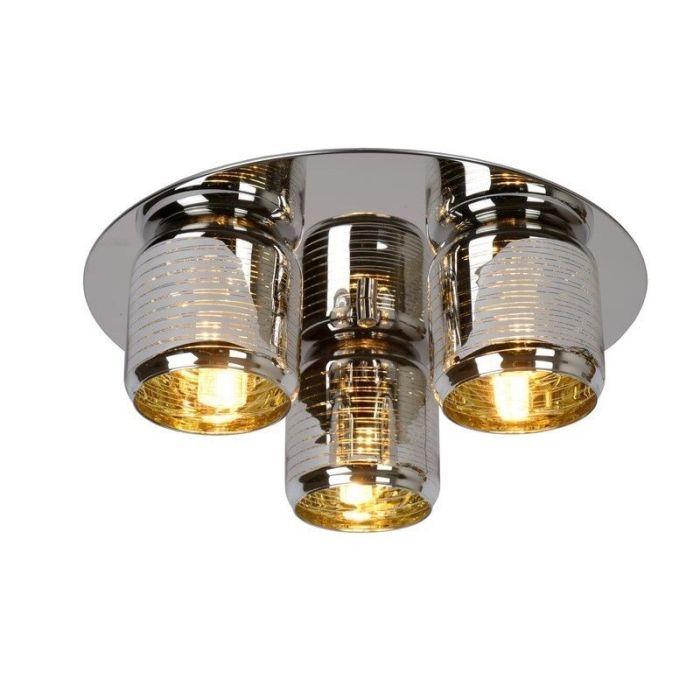 Moderne plafondlamp Eryn, Chroom en Goud