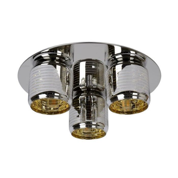 Moderne plafondlamp Eryn, Chroom en Goud