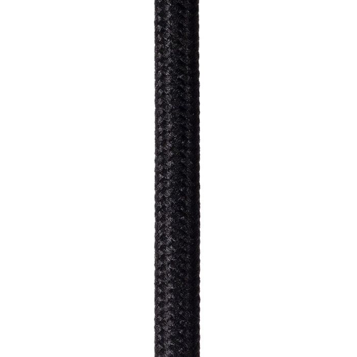 Zwarte moderne hanglamp, Mikaela, metaal