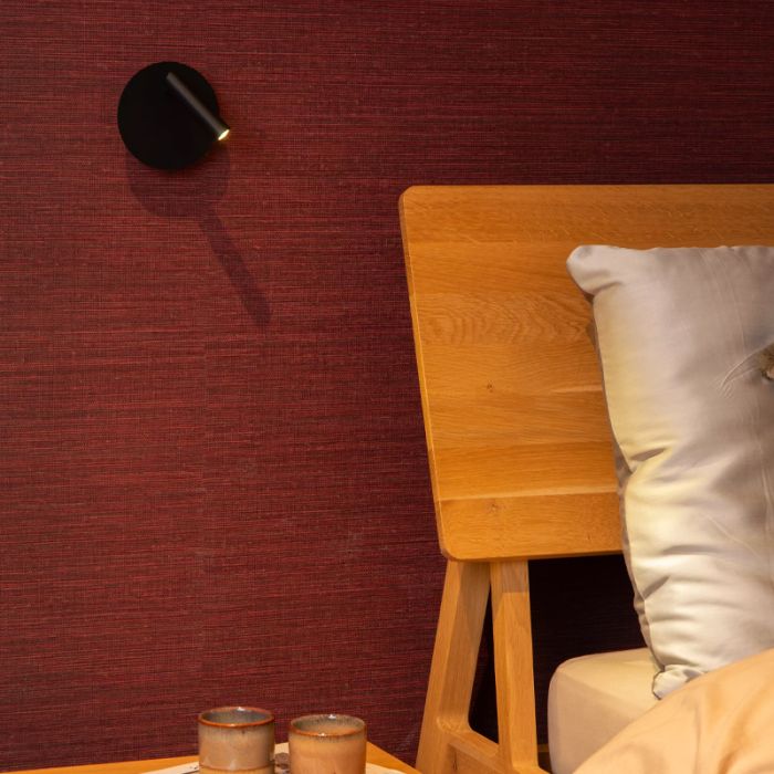 Zwarte bedlamp modern, Jolijn, 2W, 3000K LED, met schakelaar
