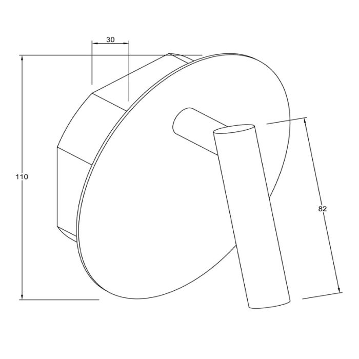 Zwarte bedlamp modern, Jolijn, 2W, 3000K LED, met schakelaar