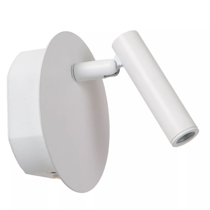 Witte bedlamp modern, Jolijn, 2W, 3000K LED, met schakelaar