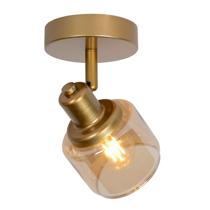 Gouden klassieke wandspot, Bjorn, glas