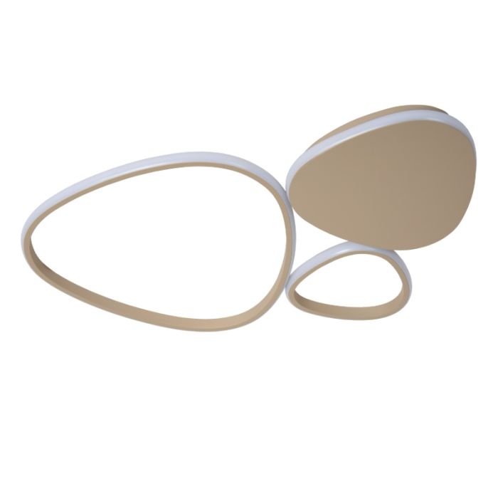 Taupe plafonnière modern, Samling, 30W, white switch LED