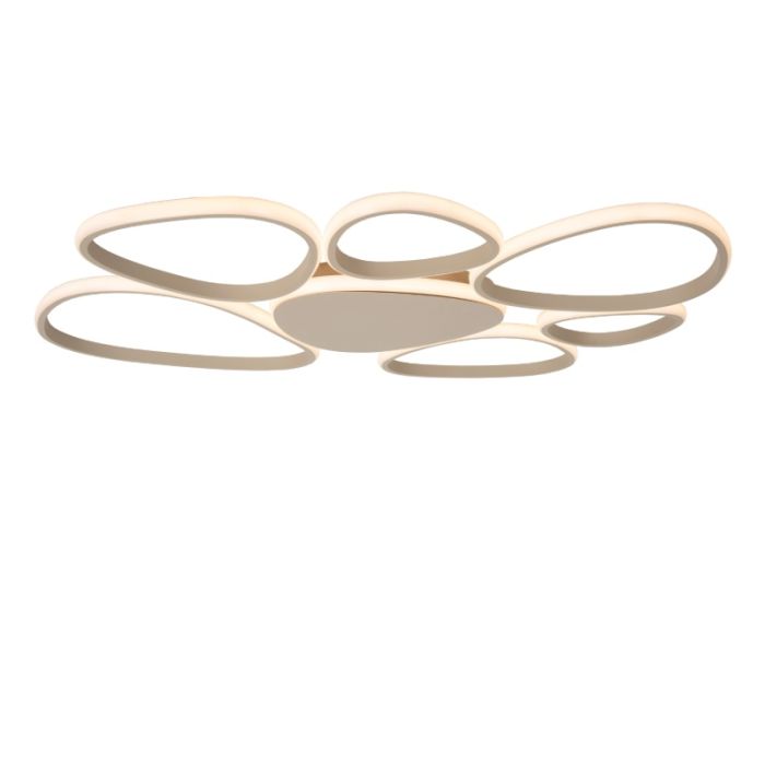 Taupe plafonnière modern, Samling, 72W, white switch LED