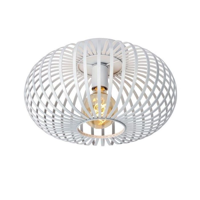 Witte plafonniere Manuela, Rond